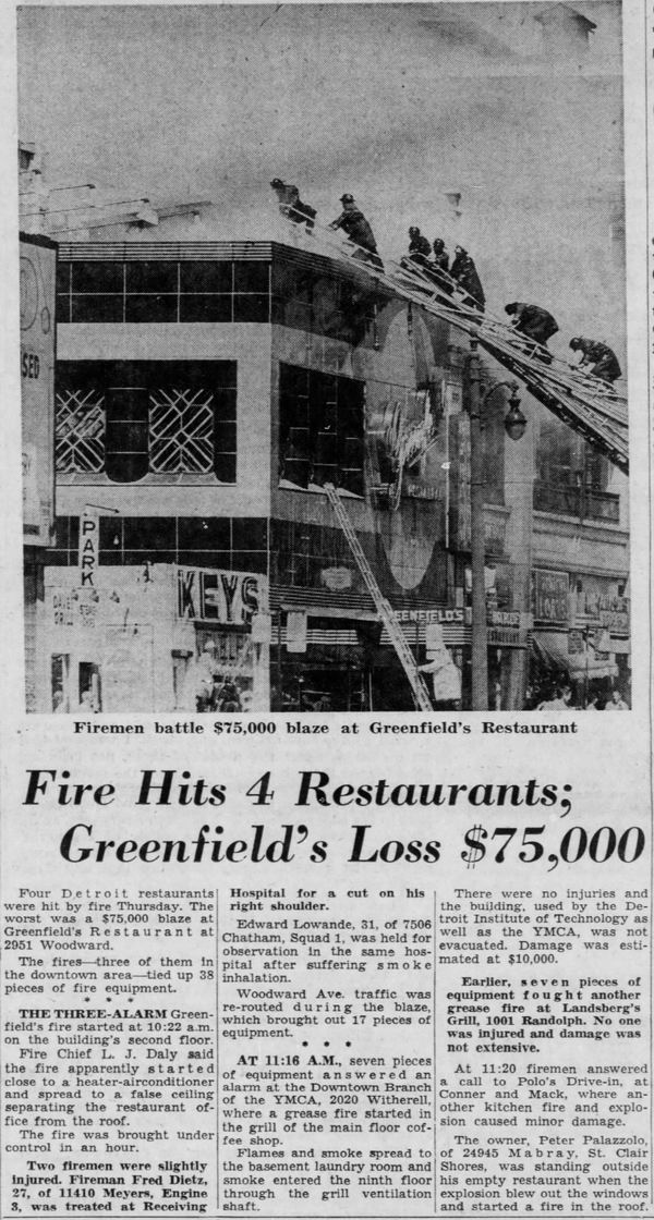 Greenfields - Fire In Aug 1962